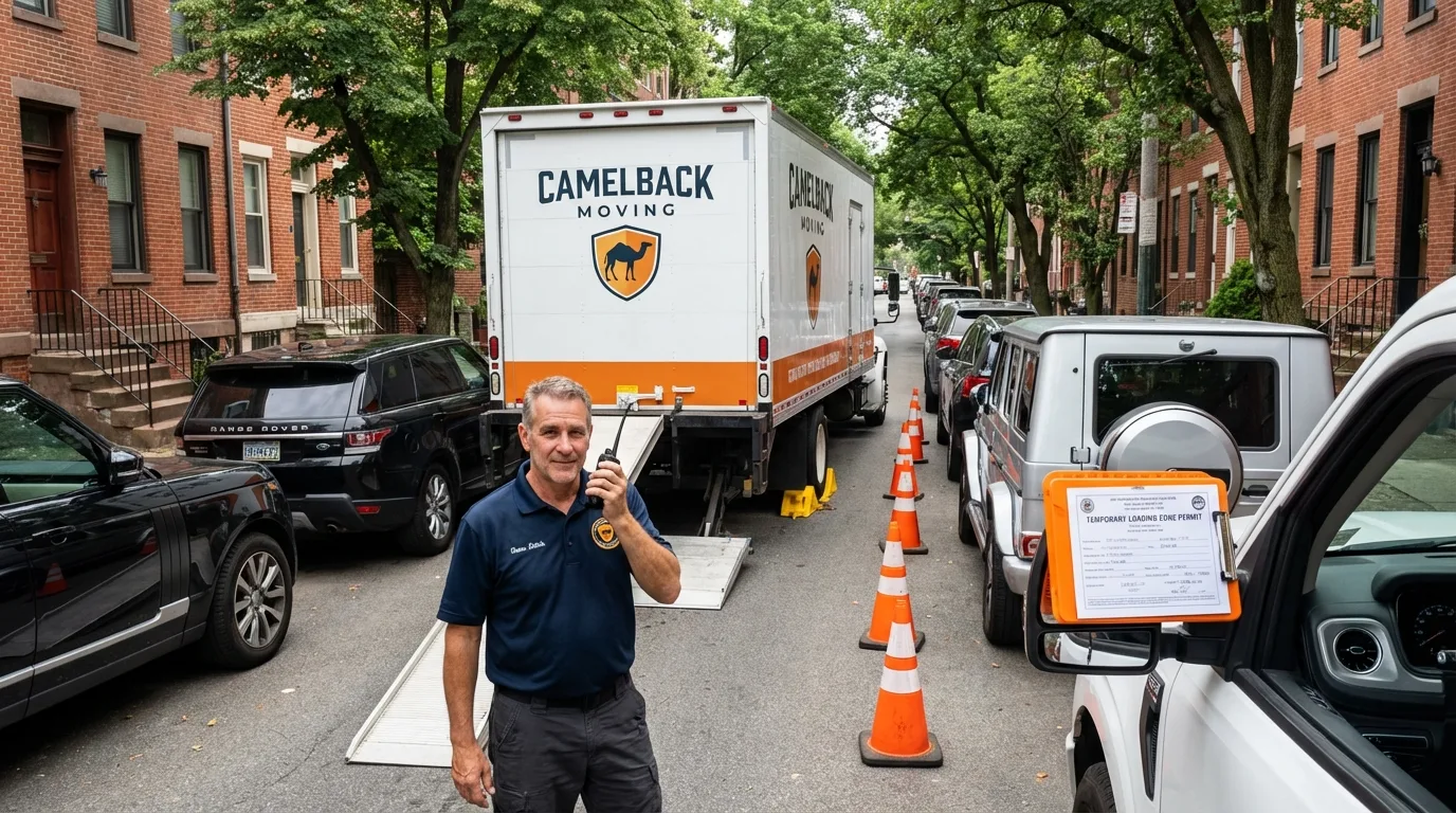 City street loading permit setup in Cape May Court House, NJ